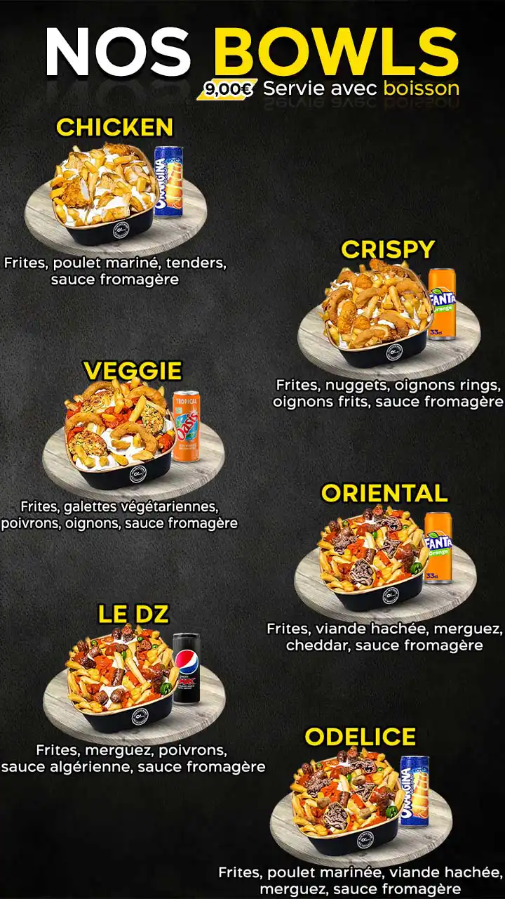 Menu Bowls Tourcoing